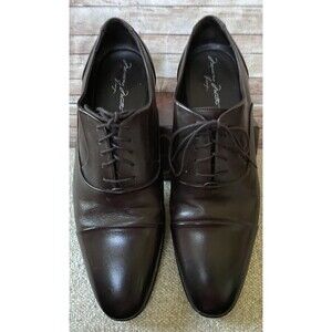 Massimo Matteo Italian Cap Toe Oxford Lace Up Dress Shoes, Brown, Men's Size 12